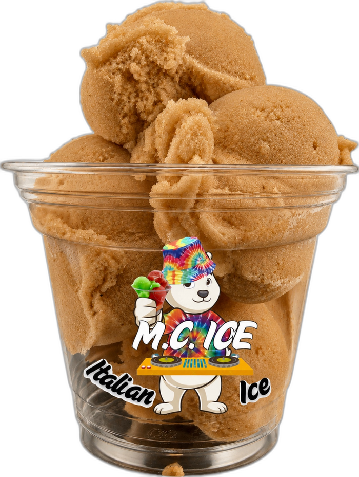 Caramel Cookie Butter Italian ice
