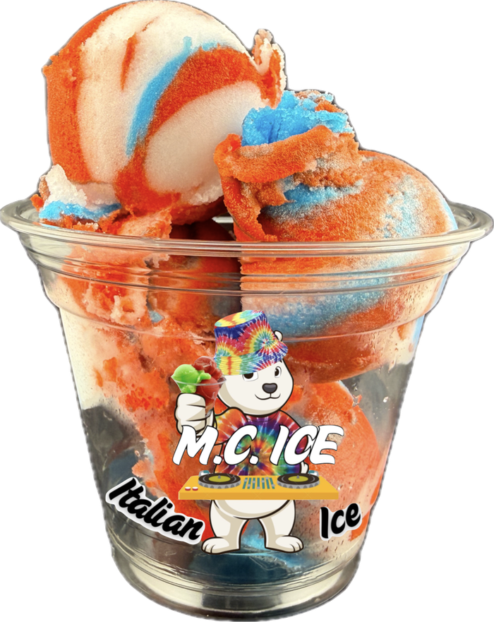 Red White and Blue Italian ice